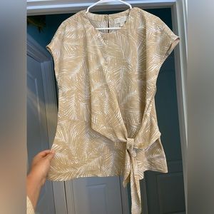 Michael Kors polyester wrap top